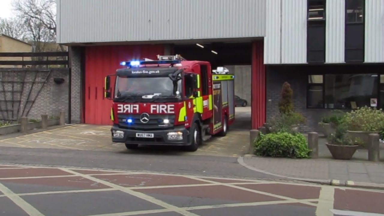 London Fire Brigade - Kentish Town Pump Ladder Turnout 12-04-2019