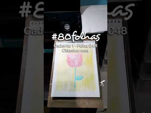 #80folhas caderno 1 - 048: Clássica rosa