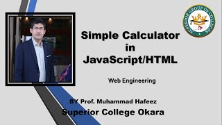Create Simple Calculator Using JavaScript | HTML Tutorial | Web Development Tutorial | JavaScripting