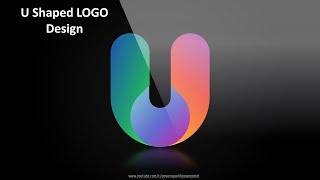 3.Design U shaped awesome logo|PowerPoint presentations|Graphic Design|Free Template