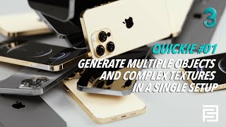 Quickie #1 | Complex textures in one Setup | 3dsmax x Tyflow