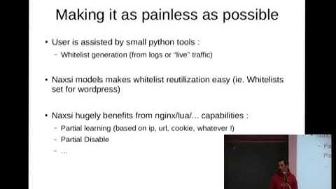 FOSDEM 2013 - Naxsi, An Open Source Web Application Firewall For Nginx