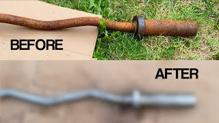 30+ YEAR OLD EZ BAR RESTORATION ● DIY Rust removal