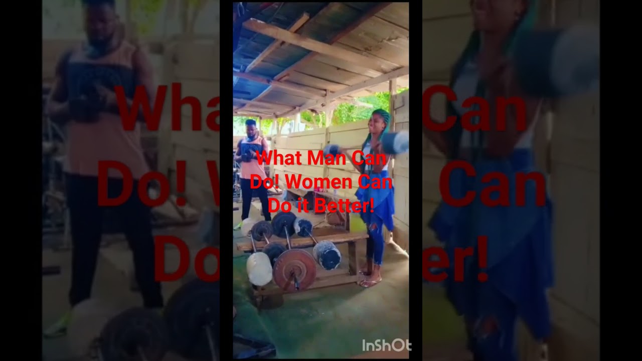 Mercy chinwo - Watch this young female Strong Weight lifter