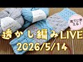 【編み物ライブ🧶】靴下に使える透かし編み編んでみよう🎶LIVE