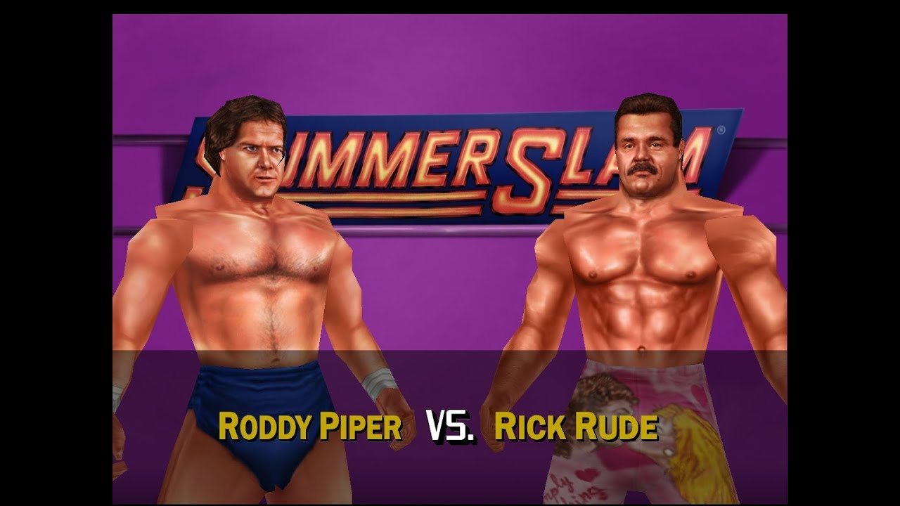 Rick Rude Vs Roddy Piper WWF Legends 2.1 Matches - Roddy Piper vs Rick Rude - YouTube