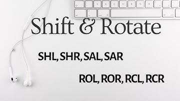 Shift  and Rotate in 8086 // 8086 Shift and Rotate instruction // shift in 8086 //Rotate in 8086