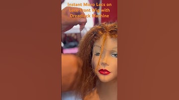 Quick Micro Locs on Lace Front with Dreadlock Machine #locs #dreadlockmachine  #dreadlocks