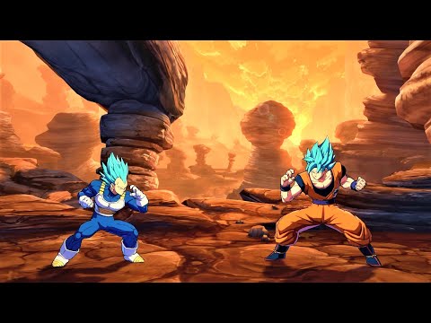 Blue Vegeta & Trunks vs Blue Goku & Adult Gohan (Hardest AI) - Dragon Ball FighterZ