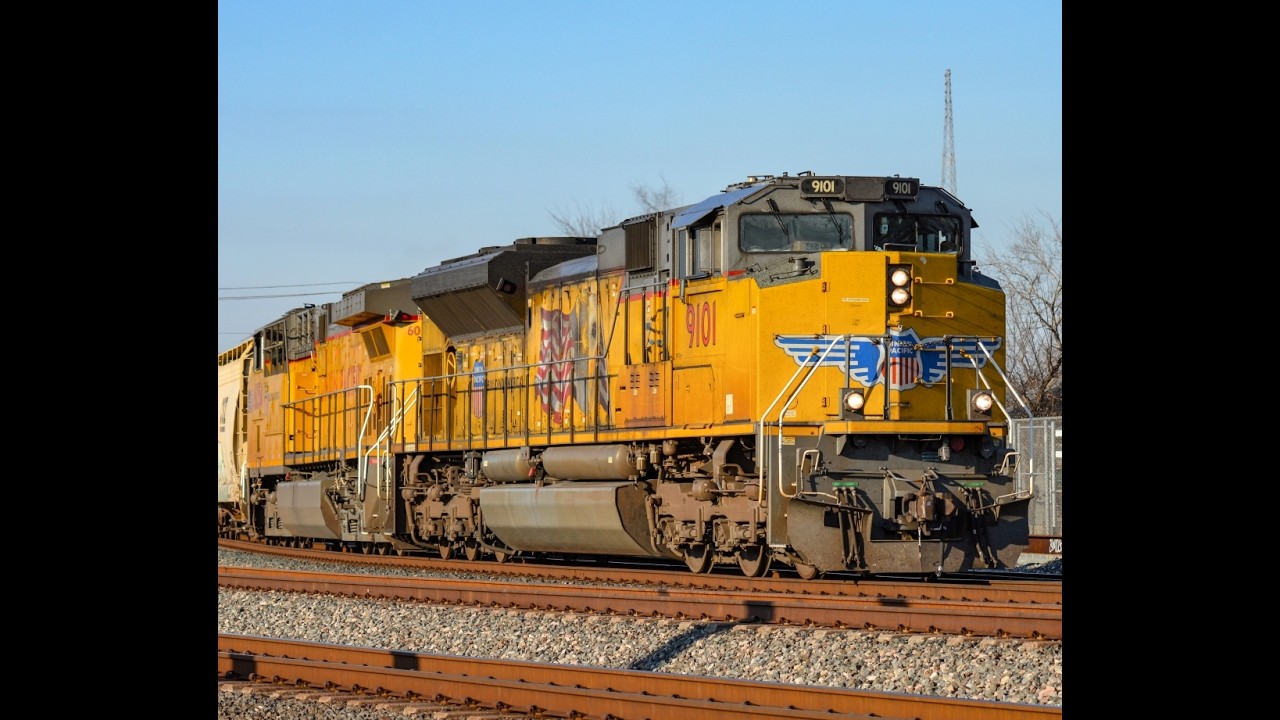 UP 9101 Slow Rollin' through Tower 26!