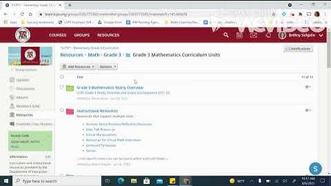 Elementary Math Schoology  Walkthrough