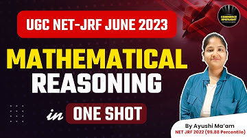 UGC NET JUNE 2023 Mathematical Reasoning in One Shot by Ayushi Mam | Commerce Spotlight