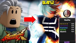 Anime Fighting Simulator X | Best QUIRK POWER In AFS-X *UPDATE* (Roblox)