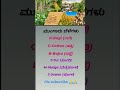 ಮುಂಗಾರು ಬೆಳೆಗಳು #india #gkkannada #gkquiz #gktoday #gkfacts #gktoday #gk #karnataka #shorts #viral
