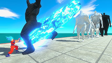 Superheroes VS 10 Levels of Black & White Beast Titan x Colossal Titan x Armored Titan - ARBS