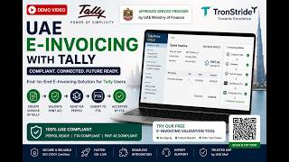 Tally UAE E-Invoicing Demo | From Tally Invoice to FTA Submission (Peppol)
