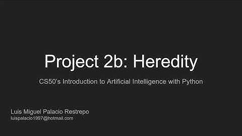 Project 2b: Heredity - CS50