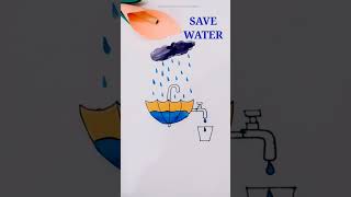 save water save life poster drawing#shorts#shivan art's & entertainment