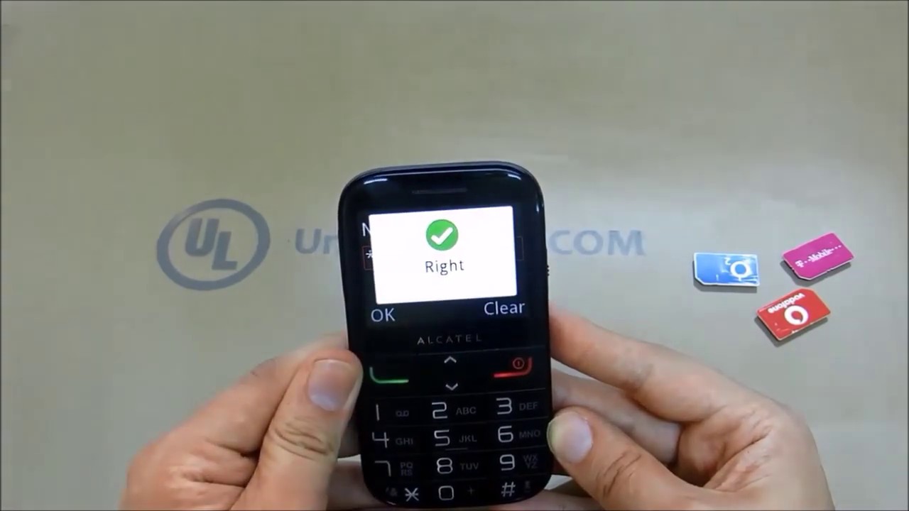 How To Unlock ALCATEL OneTouch 2008G by Unlock Code - UNLOCKLOCKS.com 