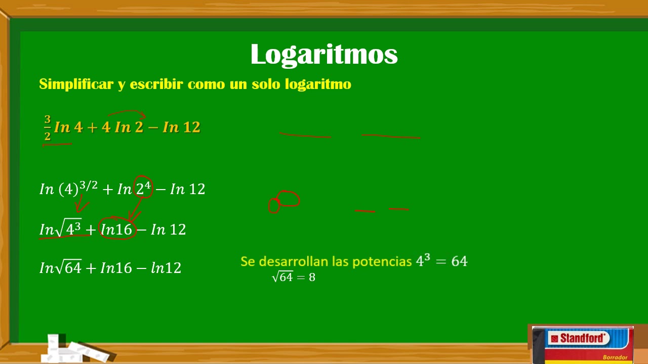 Use As Propriedades Do Logaritmo Para Simplificar A Expressão