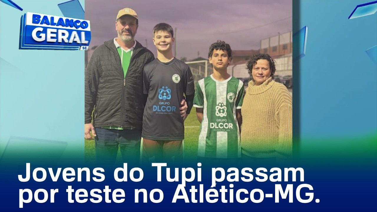 Oportunidade: Dois jovens atletas do Tupi de Gaspar vão passar por no Atlético MG