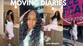 MOVING DIARIES EP. 1 | moving out, empty apartment tour + unpacking + living alone in my 20s