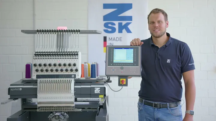 ZSK SPRINT8 Single Head 18 Needle Industrial Embroidery Machine