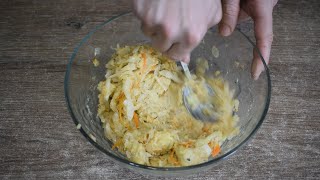 Беру картошку и квашеную капусту! Боже, как ВКУСНО! Готовлю на завтрак или вместо привычных котлет!