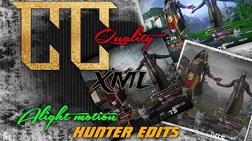 CC Quality Xml  ALIGHTMOTION  PUBG LOBBY EDIT  |HUNTER EDITS|