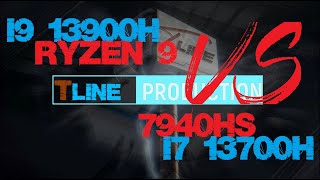 Intel Core i9 13900H vs Intel Core i7 13700H vs Ryzen 9 7940HS