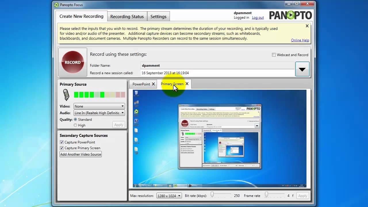 AV Tutorial: Lecturer Recording Info - YouTube