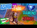Asmr gaming  fortnite diamond ranked relaxing gum chewing  controller sounds  whispering