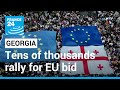 'We choose Europe': Georgians rally to support EU membership bid • FRANCE 24 English