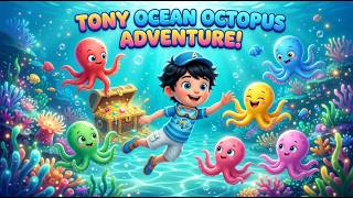 Tony Ocean Octopus Adventure! 🐙 | Sea Creatures, Underwater World, Ocean Exploration Video for Kids