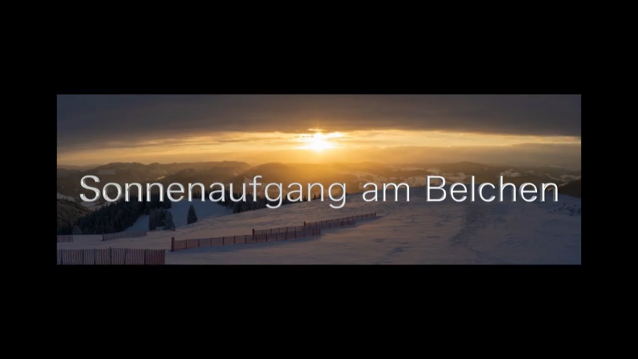 Loches - Winterwanderung mit Sonnenaufgang am Belchen / Schwarzwald