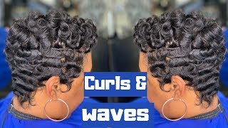 3D Waves, Curl Waves| How to curl short hair screenshot 1