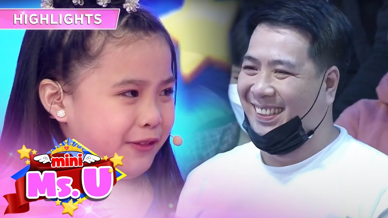 Little Miss U Natania cries upon hearing her father's message It's