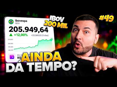 STOCK MARKET HIT 200K POINTS: I invested R$100k, is there still time? | Heading to R$20K in Passi...