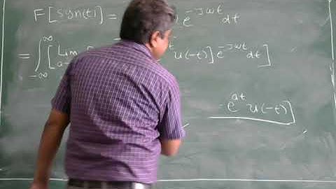 NAS L- 31 Fourier Transform of Signum Function