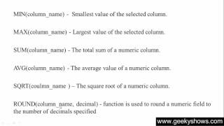 85. ROUND Function in SQL (Hindi)