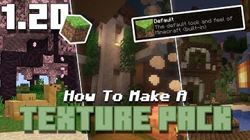 MINECRAFT 1.20 How to Make a *TEXTURE PACK* for Windows 11 and 10! Java Edition