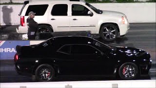 TURBO Yukon Denali vs Mustang, Audi RS3, Hellcat Challenger and SRT10 Ram 1\/4 Mile Drag Racing