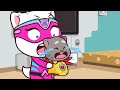 The Baby Is Crying Talking Tom Heroes Cartoons For Kids WildBrain Superheroes