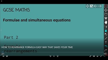 GCSE MATHs How to rearrange formulas Easy way | Rearrange formulas to isolate specific variables