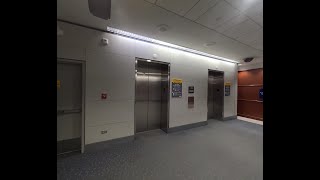 Interesting Layout! Montgomery KONE (Mod by TKE) Traction Elevators at DIA A Gates (Set 1), CO