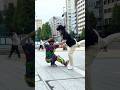 Japanese robot mother is powerful 😂【Air chair man】 #dance #performance