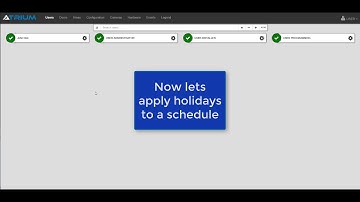 Creating and applying holidays to a schedule