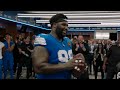 Lions vs. Bears postgame locker room celebration