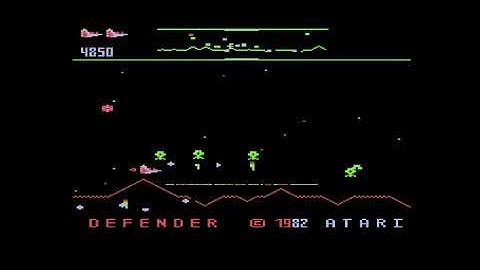 Atari 5200 DEFENDER [game demo mode]