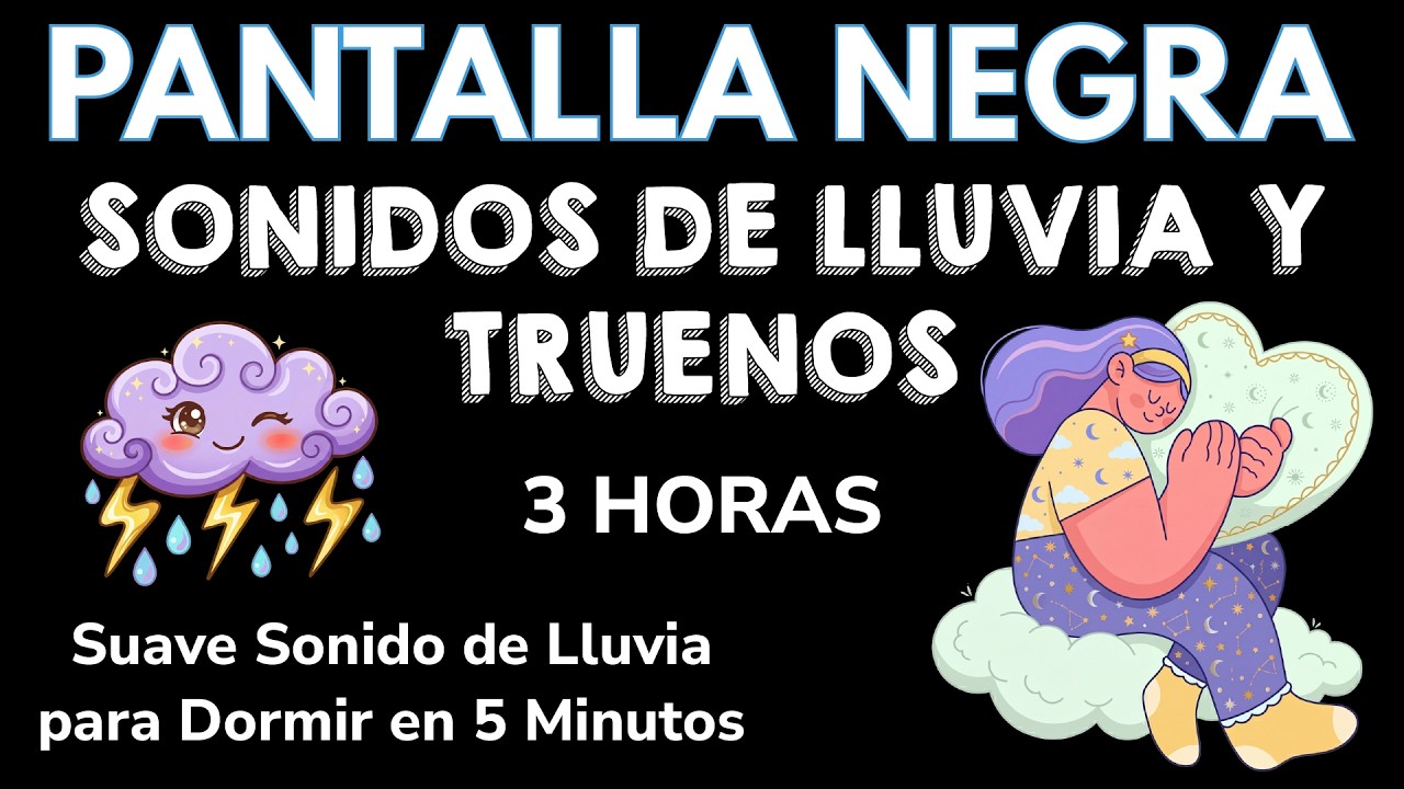 Sonidos de Fuertes Lluvias y Truenos en el Bosque ☔ Lluvia Relajante ...